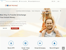 Tablet Screenshot of globelmoney.com